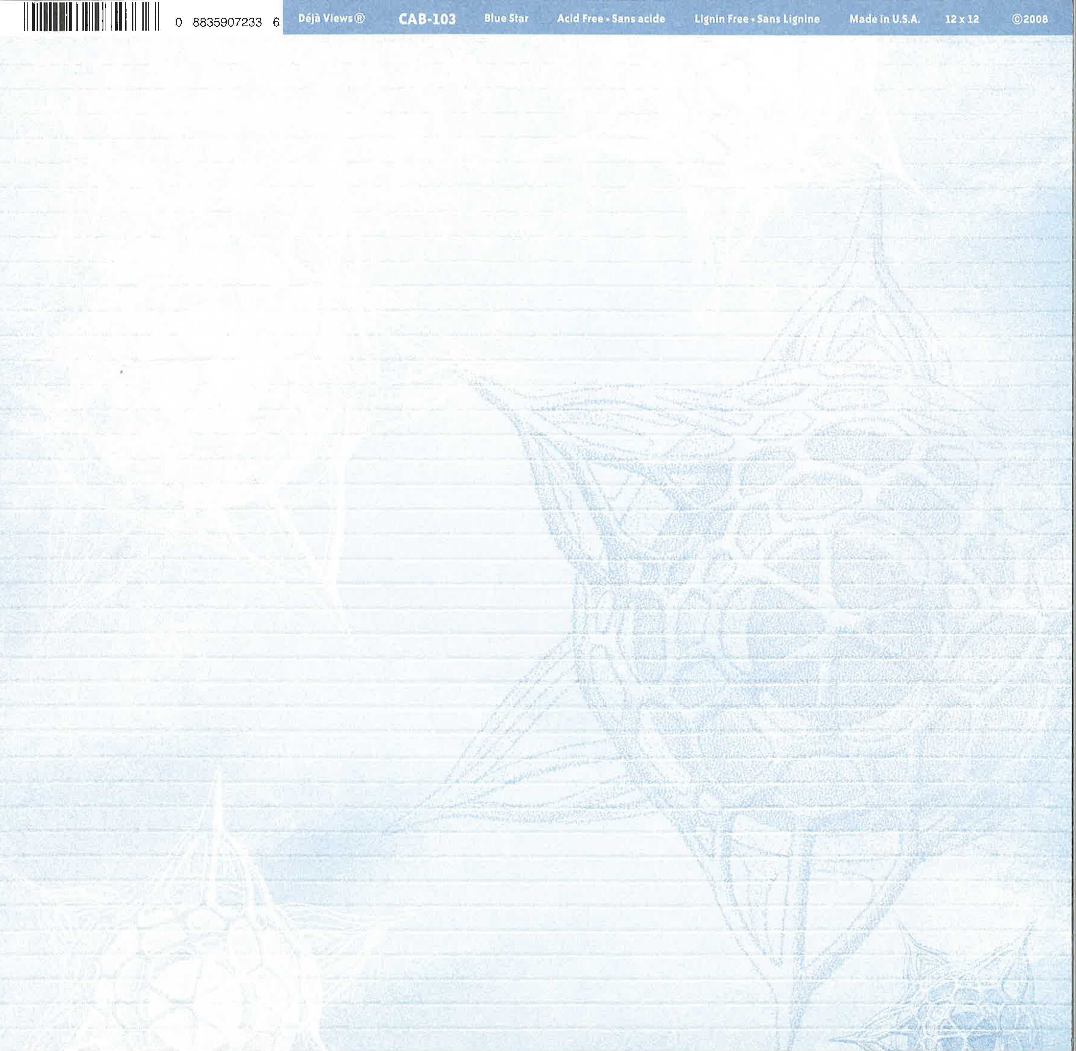 Scrapbook Paper Blue Star