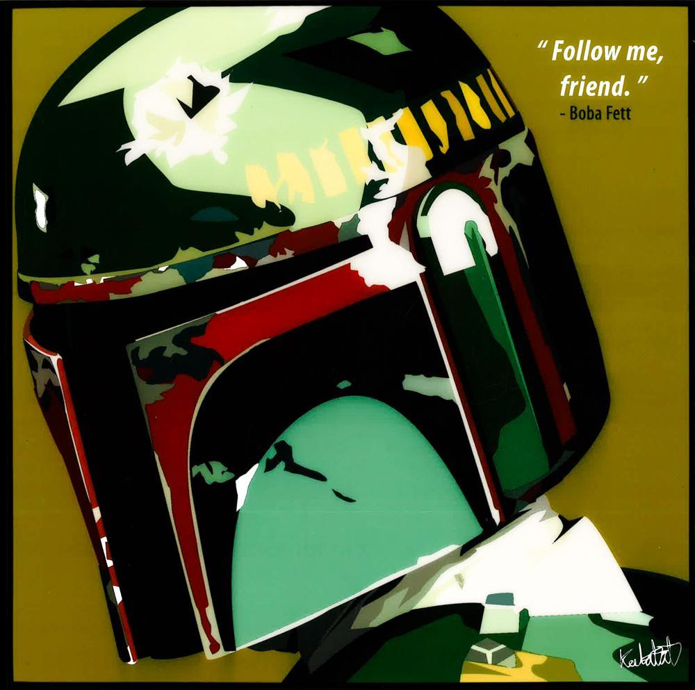 Boba Fett: Green Pop Art (10'X10')