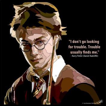 Harry Potter (Daniel Radcliffe) Pop Art (10X10)