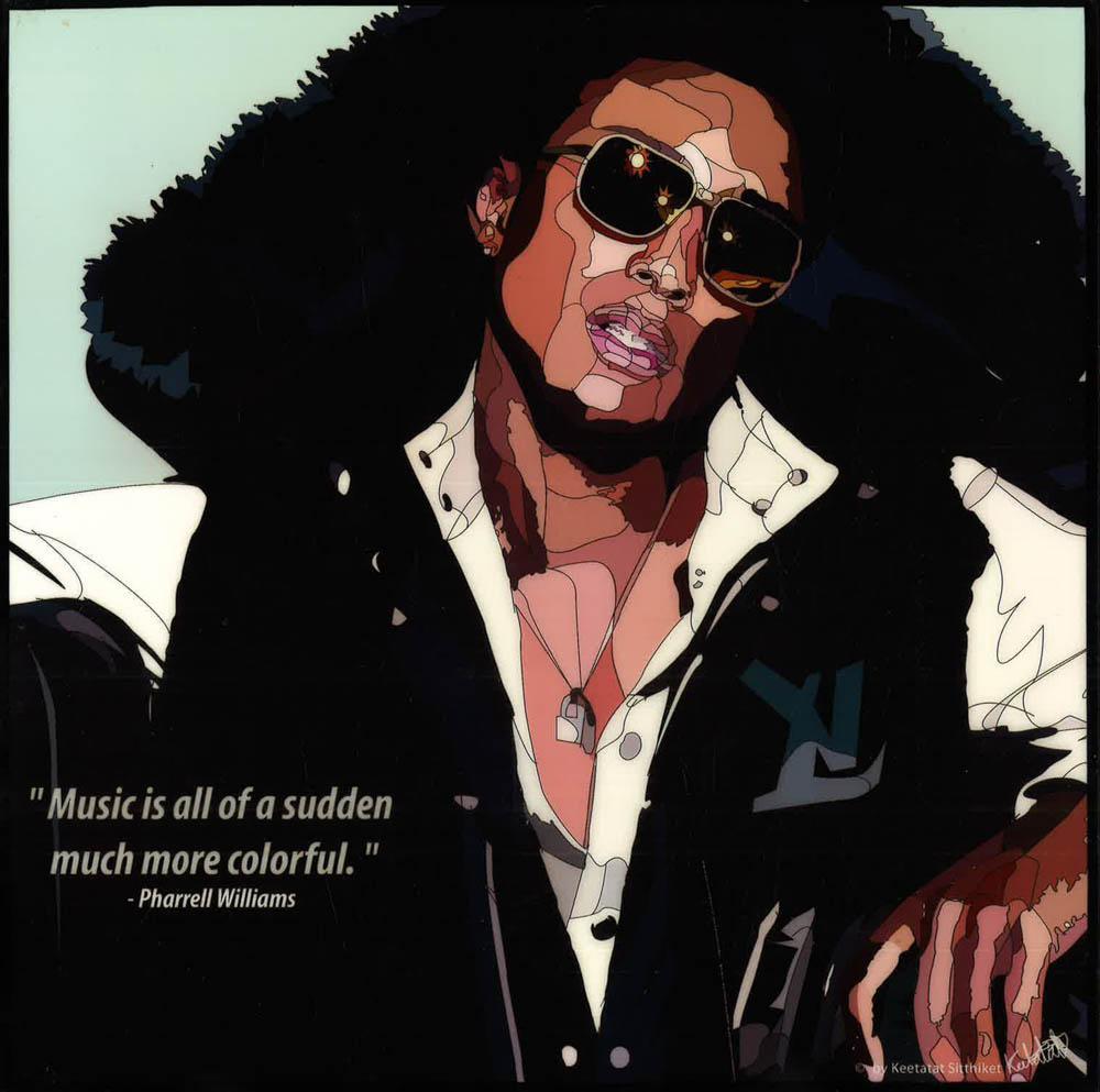 Pharrel Williams Pop Art (10'X10')