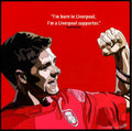 Steven Gerrard: Red_ I'M Born In Liverpool Pop Art (10'X10')