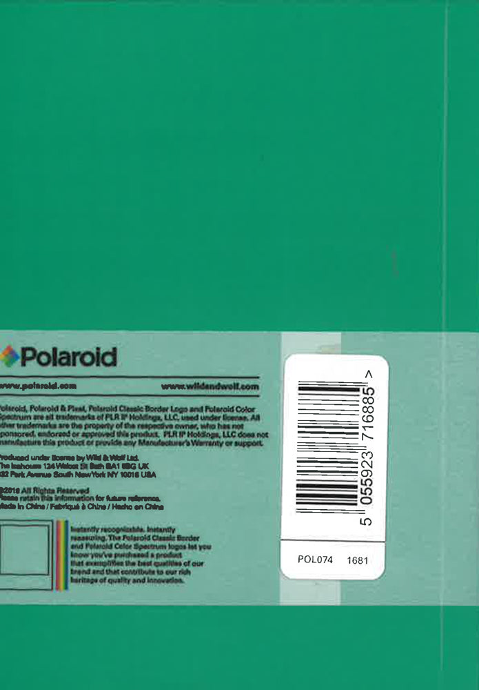 Polaroid: Soft Touch Notebook (Turquoise)