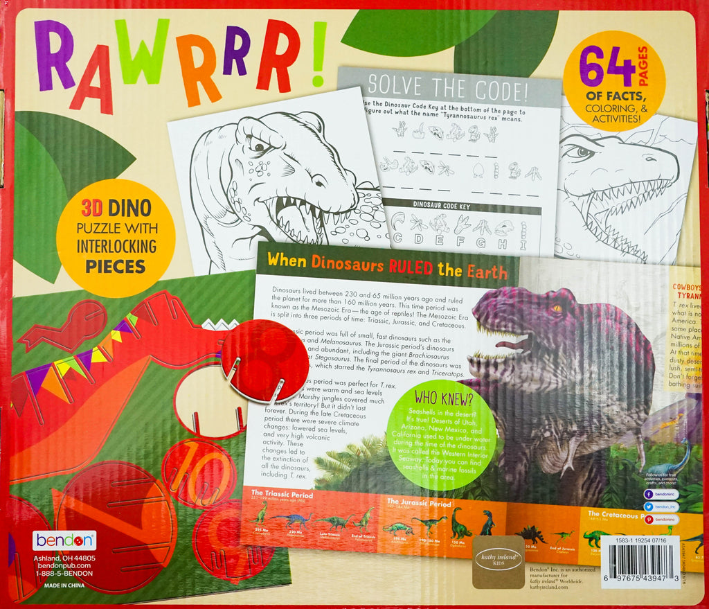 3D-Dino-Puzzle-W-Book-T-Rex