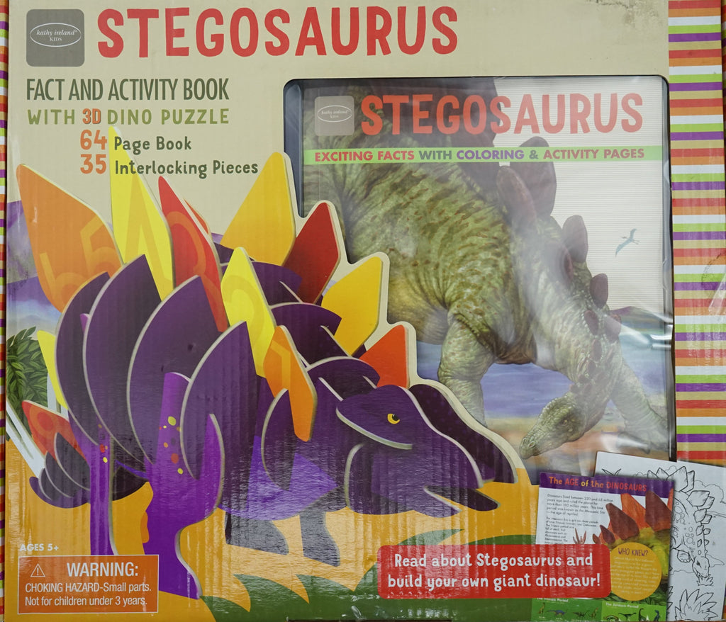 3D Dino Puzzle W/Book Stegosaurus (Stegosaurus : 3D Puzzle And Book)