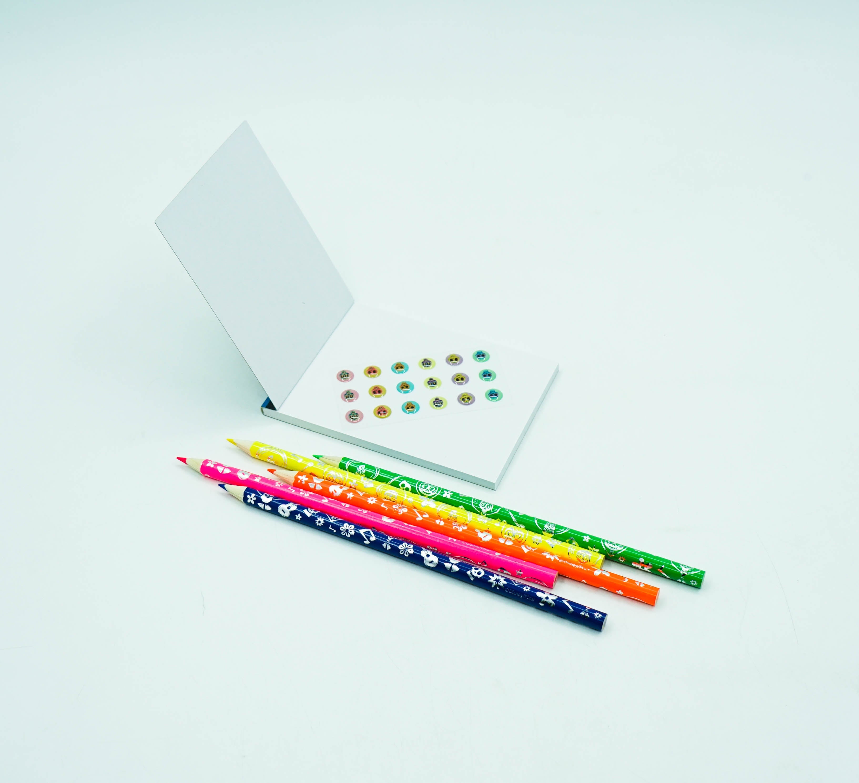 Coco Fluorescent 5 Pencil Set (With Notepad)
