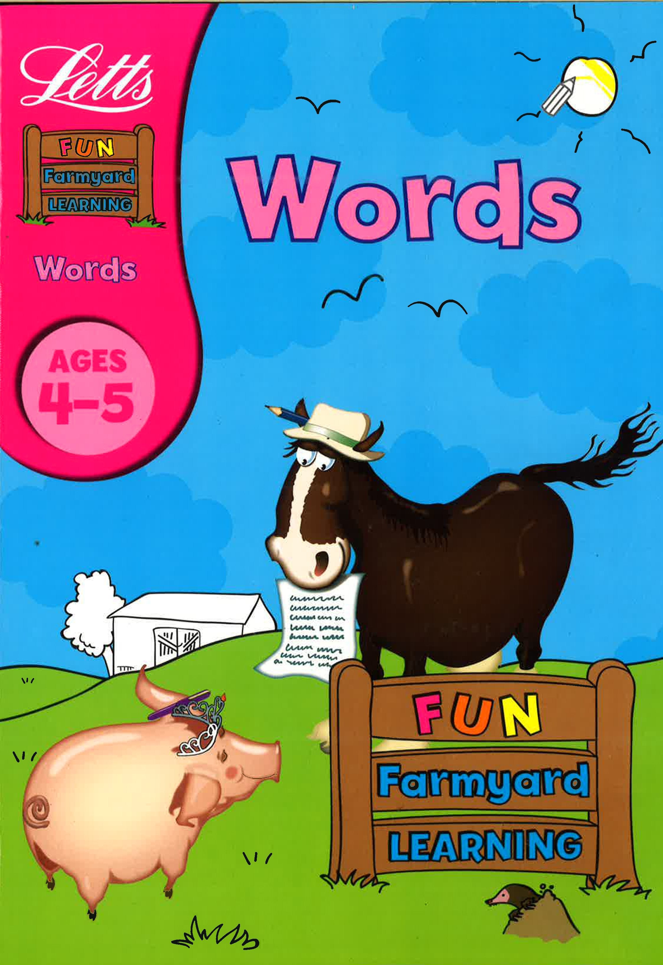 Letts Fun Farmyard Learning-Words (Ages 4-5)