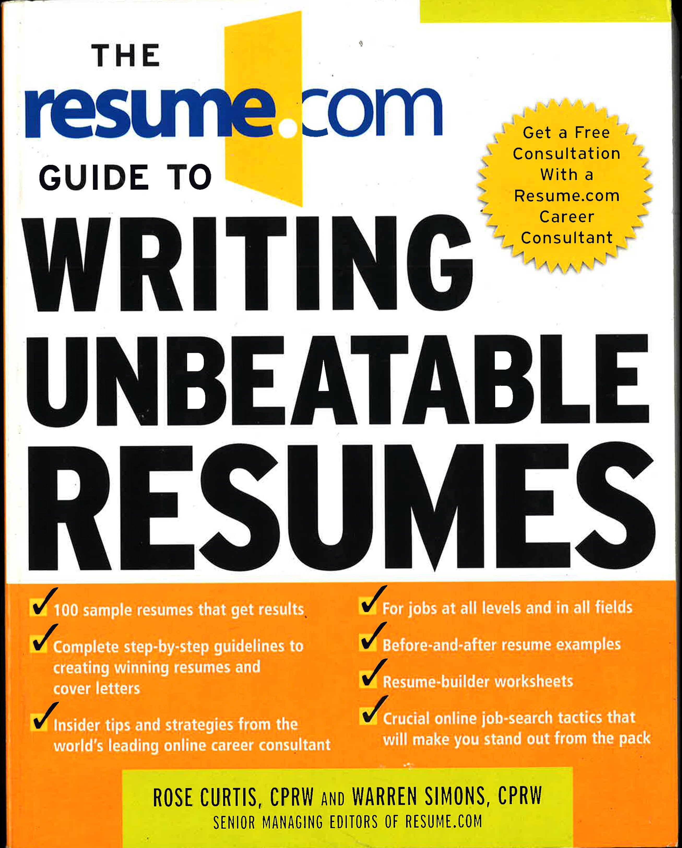 *Resume. Com Guide To Writing Unbeatable Resumes