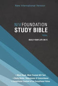 Niv, Foundation Study Bible, Hardcover, Red Letter
