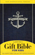 Niv, Gift Bible For Kids, Paperback, Large Print, Blue