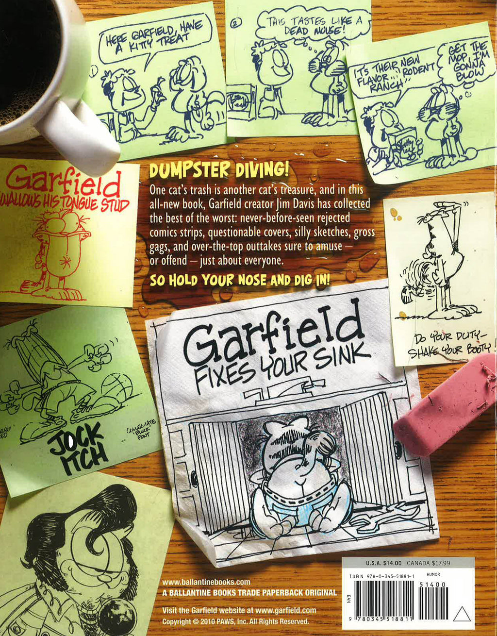 Garfield From The Trash Bin: Rescued Rejects And Outrageous Outtakes