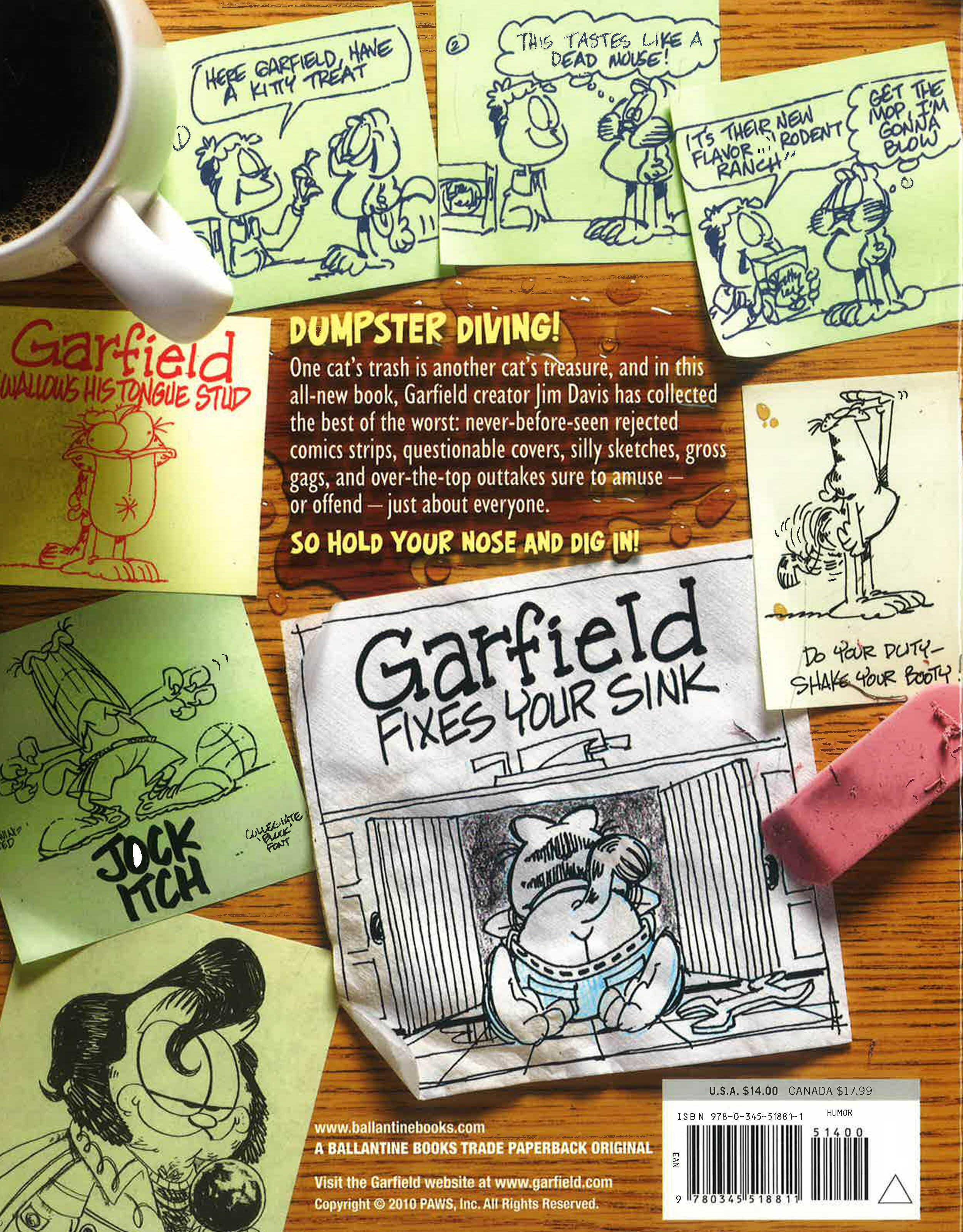 Garfield From The Trash Bin: Rescued Rejects And Outrageous Outtakes
