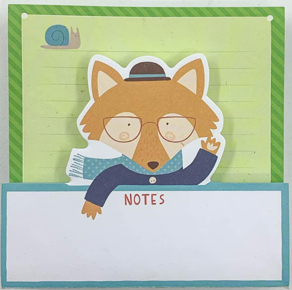 Mr Fox Shaped Memo Pads