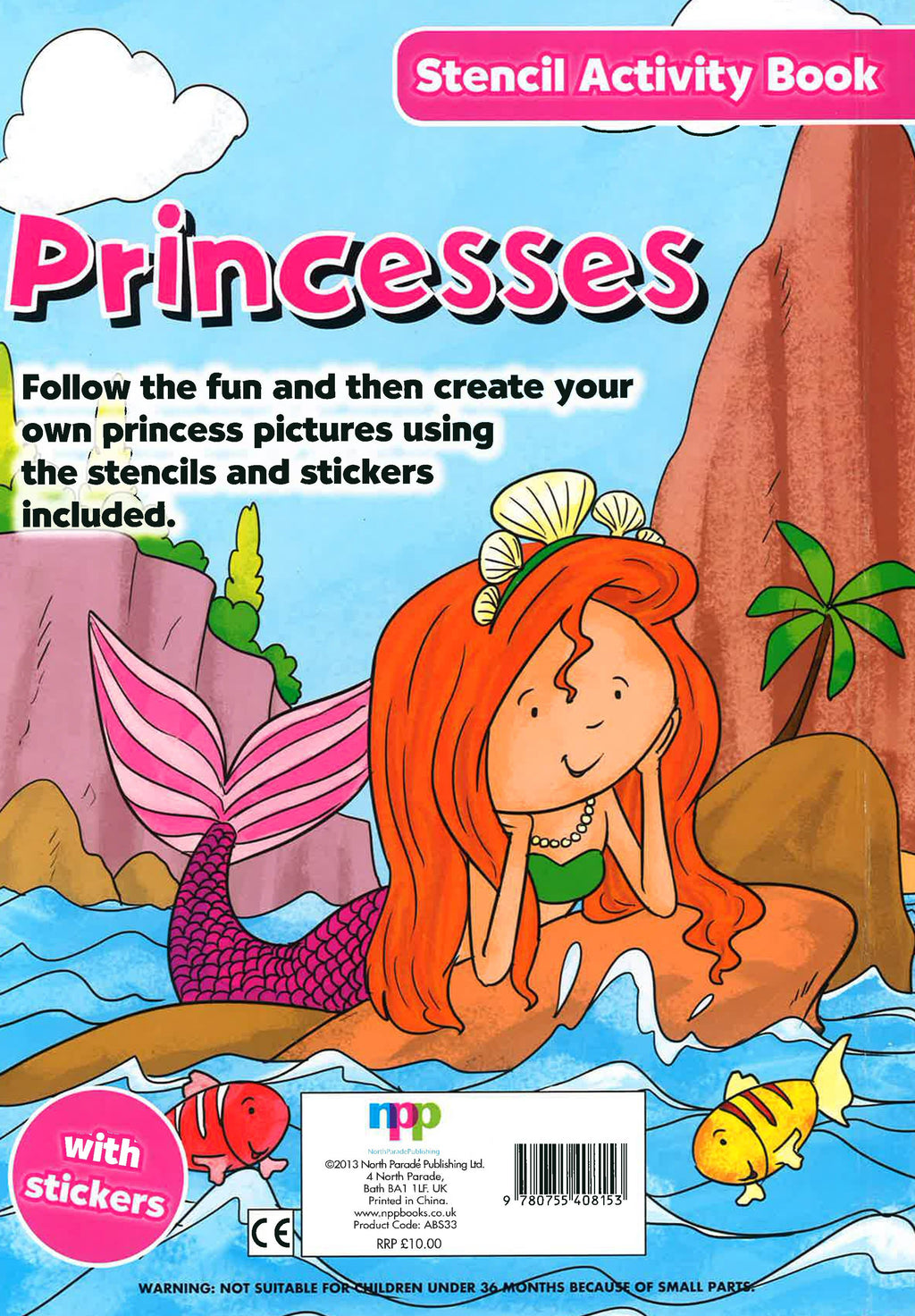 Activity Stencil Books - Princesses