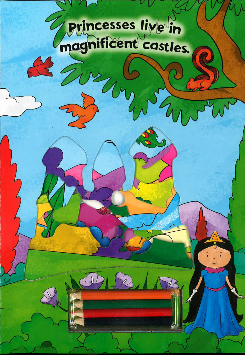 Activity Stencil Books - Princesses
