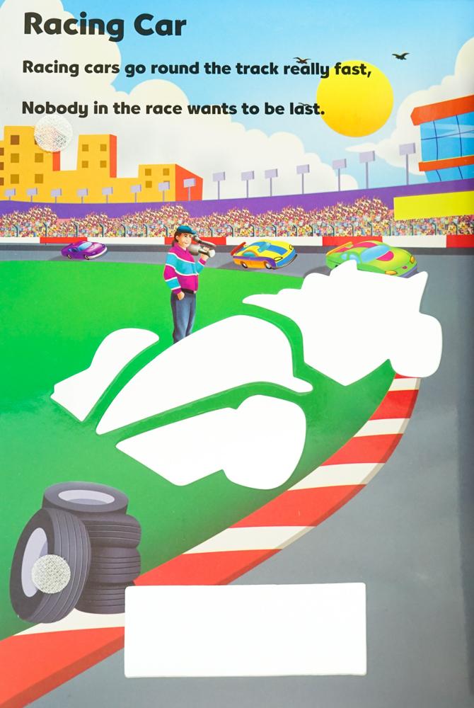 Activity Stencil Books - Racing Cars: Colouring & Activity