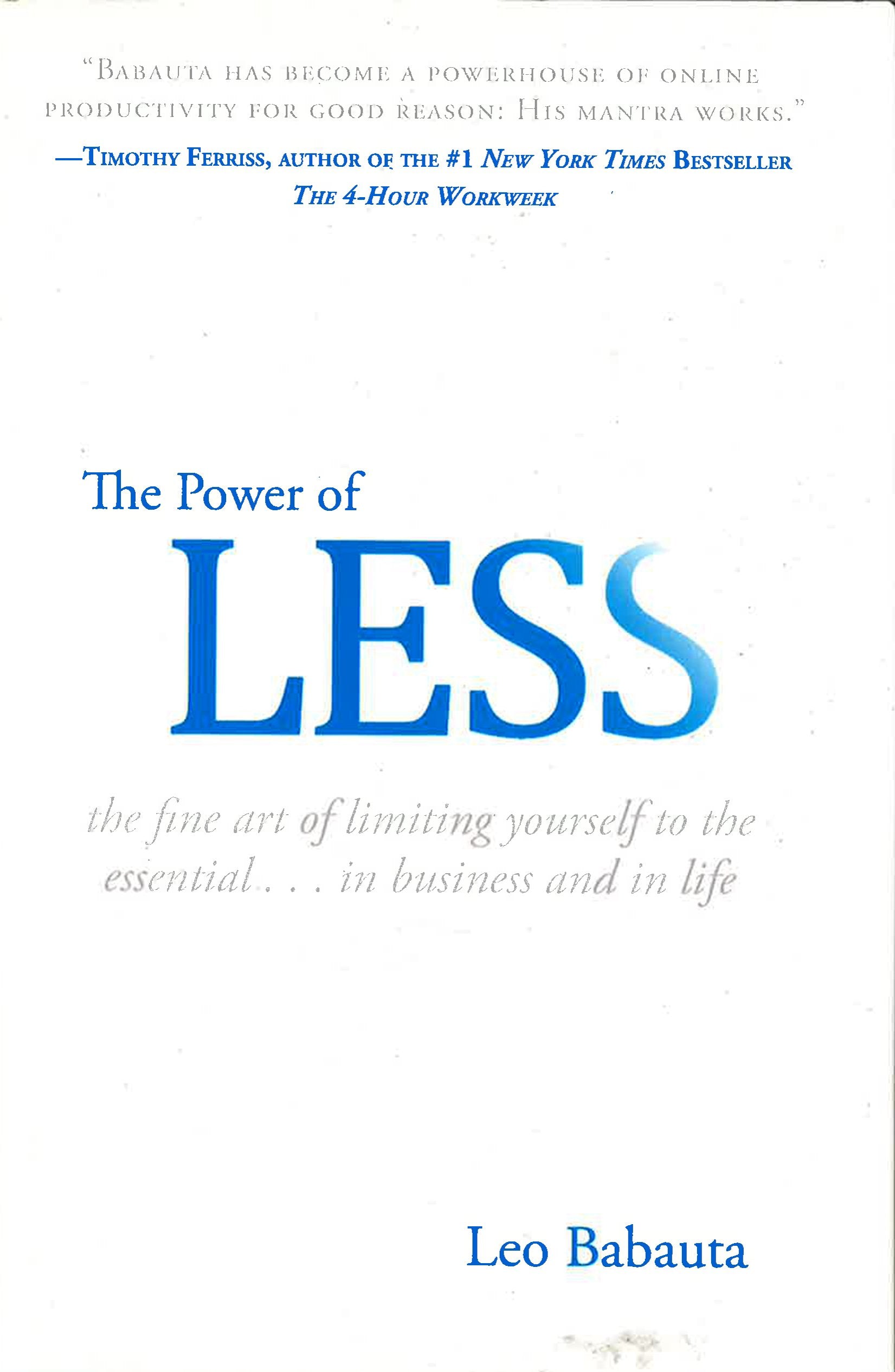 The Power Of Less (Hb)