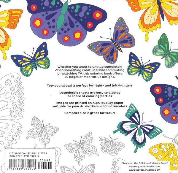Vive Le Color: Butterflies Coloring Book