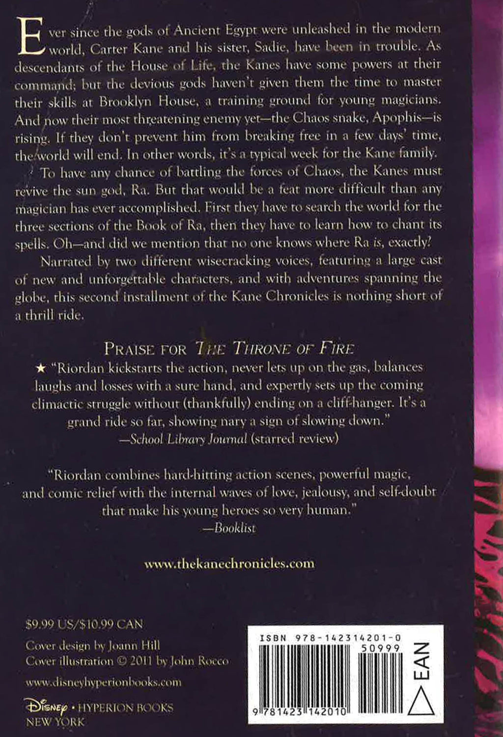 The Throne Of Fire (The Kane Chronicles, Bk. 2)