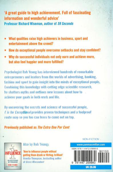 E Is For Exceptional: The New Science Of Success