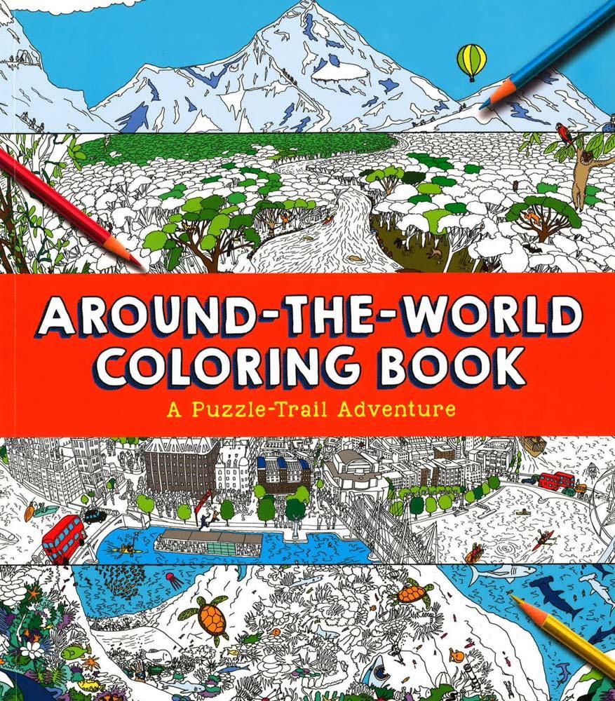 Around-The-World Coloring Book
