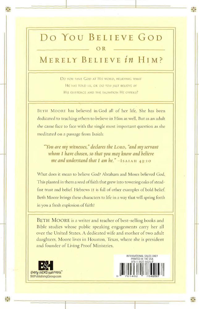Believing God, International Edition