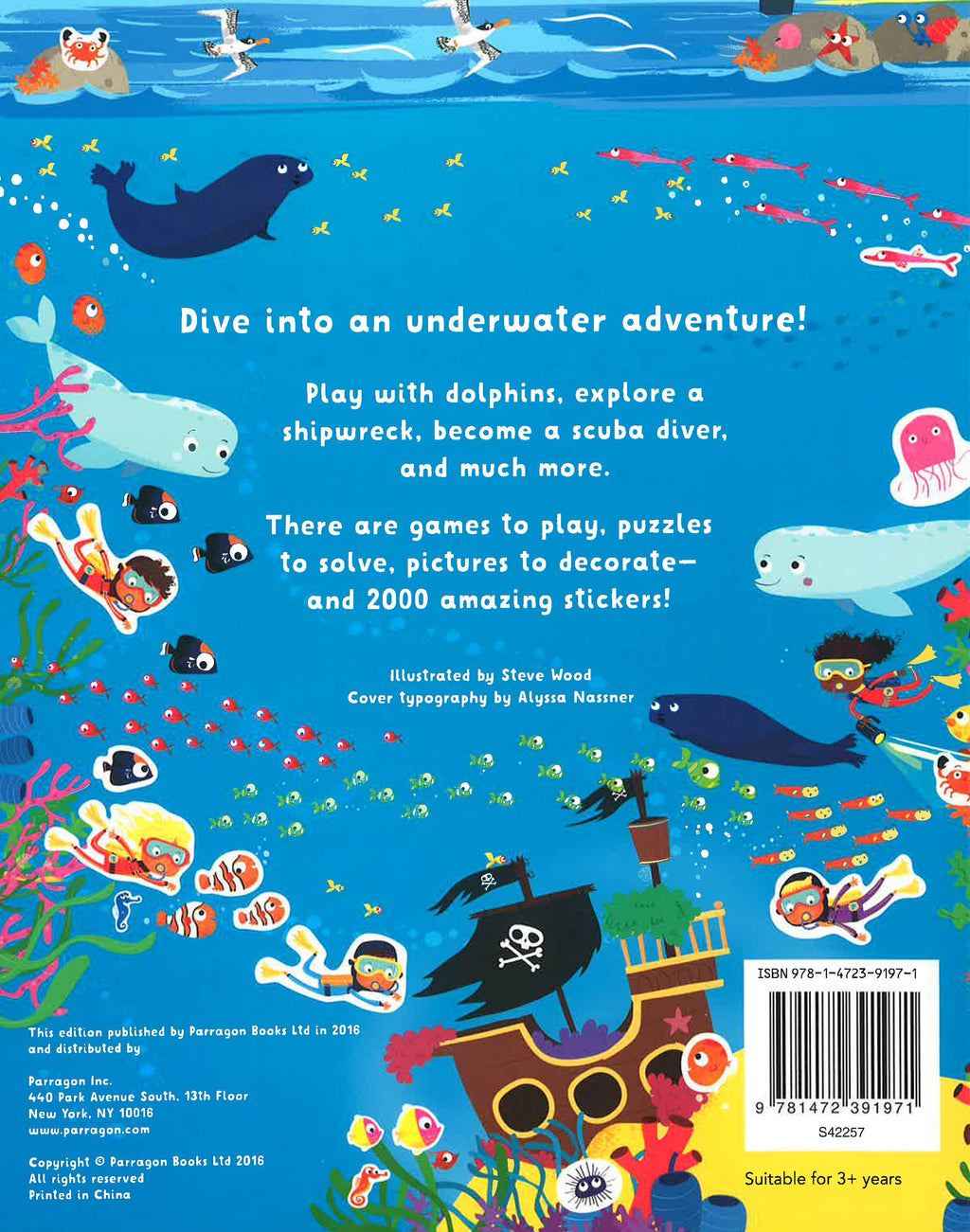 2000 Stickers Under The Sea : 36 Bright And Bubbly Activities!