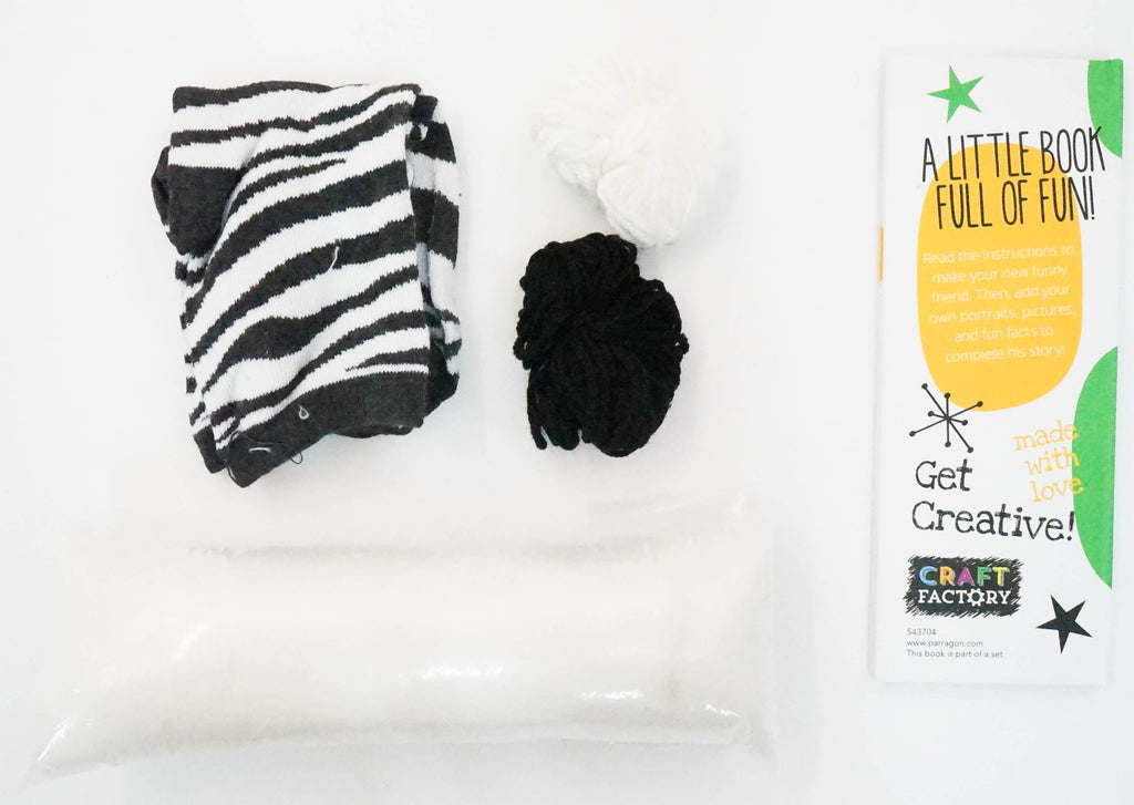 Craft Factory: Sock Zebra