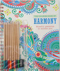 The Coloring Book Of Harmony: Blissful Patterns To Soothe You (8 Colored Pencil & Sharpener)
