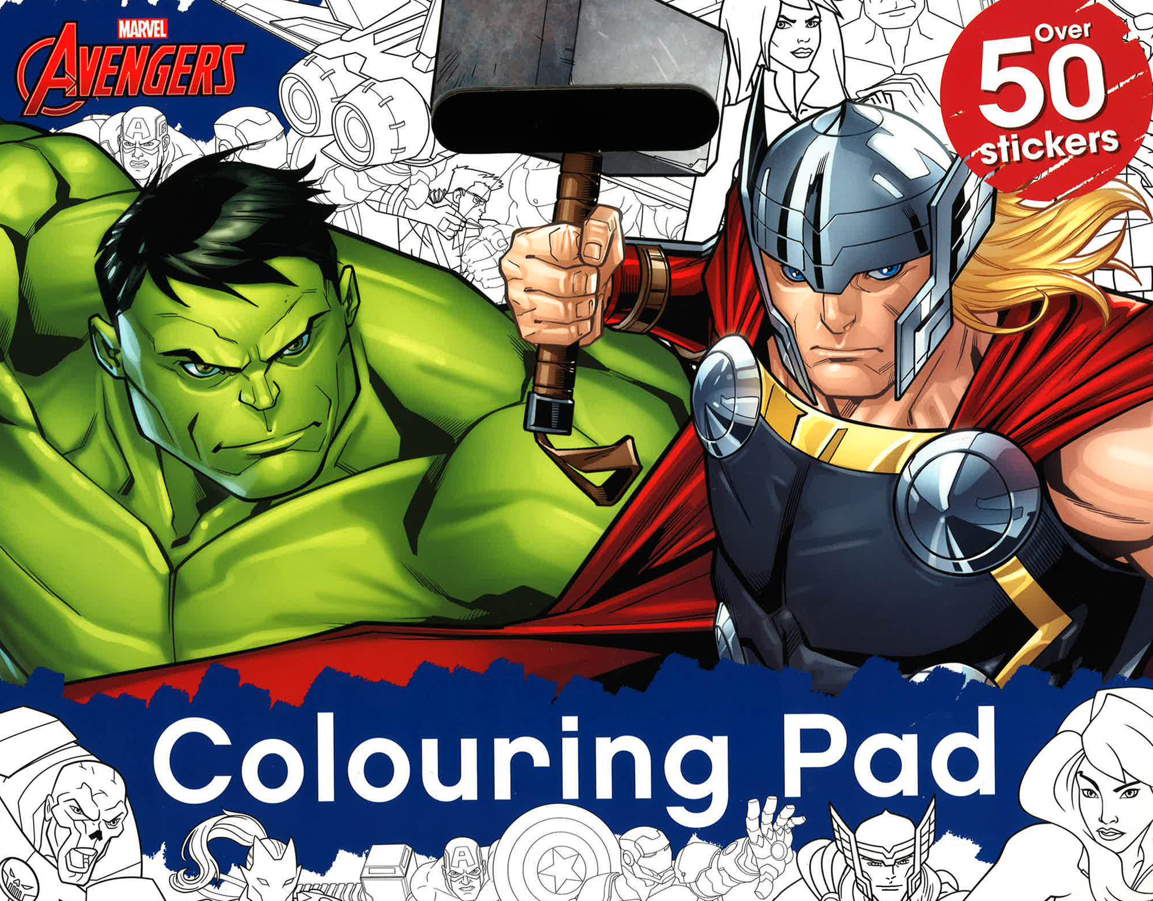 Marvel Avengers Colouring Pad