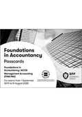 Fia Foundations In Management Accounting Fma (Acca F2): Passcards