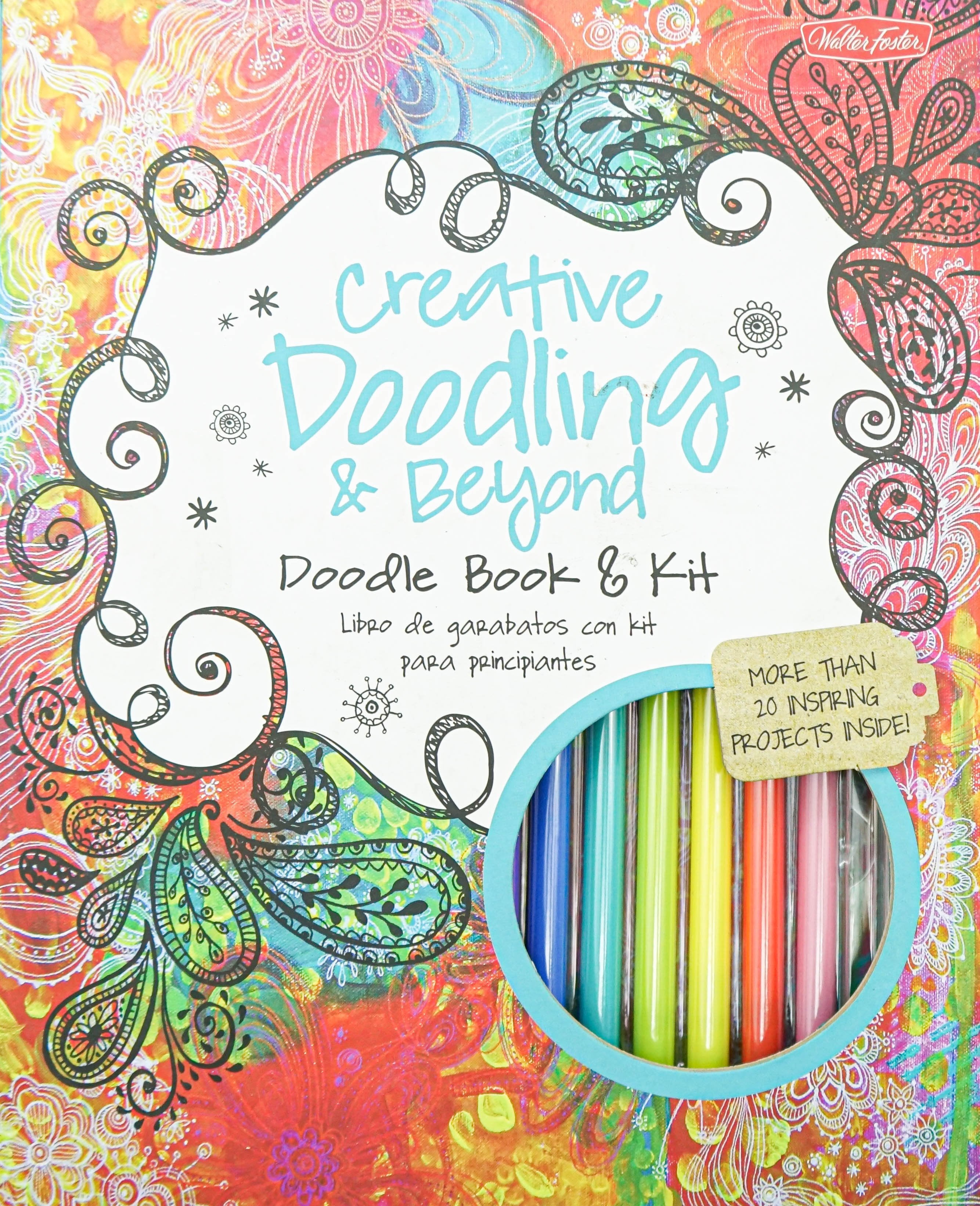 Creative Doodling & Beyond: Doodle Book And Kit (English & Spanish)