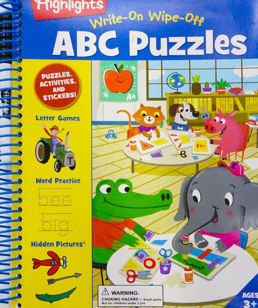 Highlights Write-On Wipe-Off Abc Puzzle
