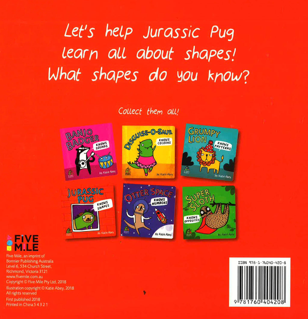 Bright Buddies: Jurassic Pug Knows Shapes