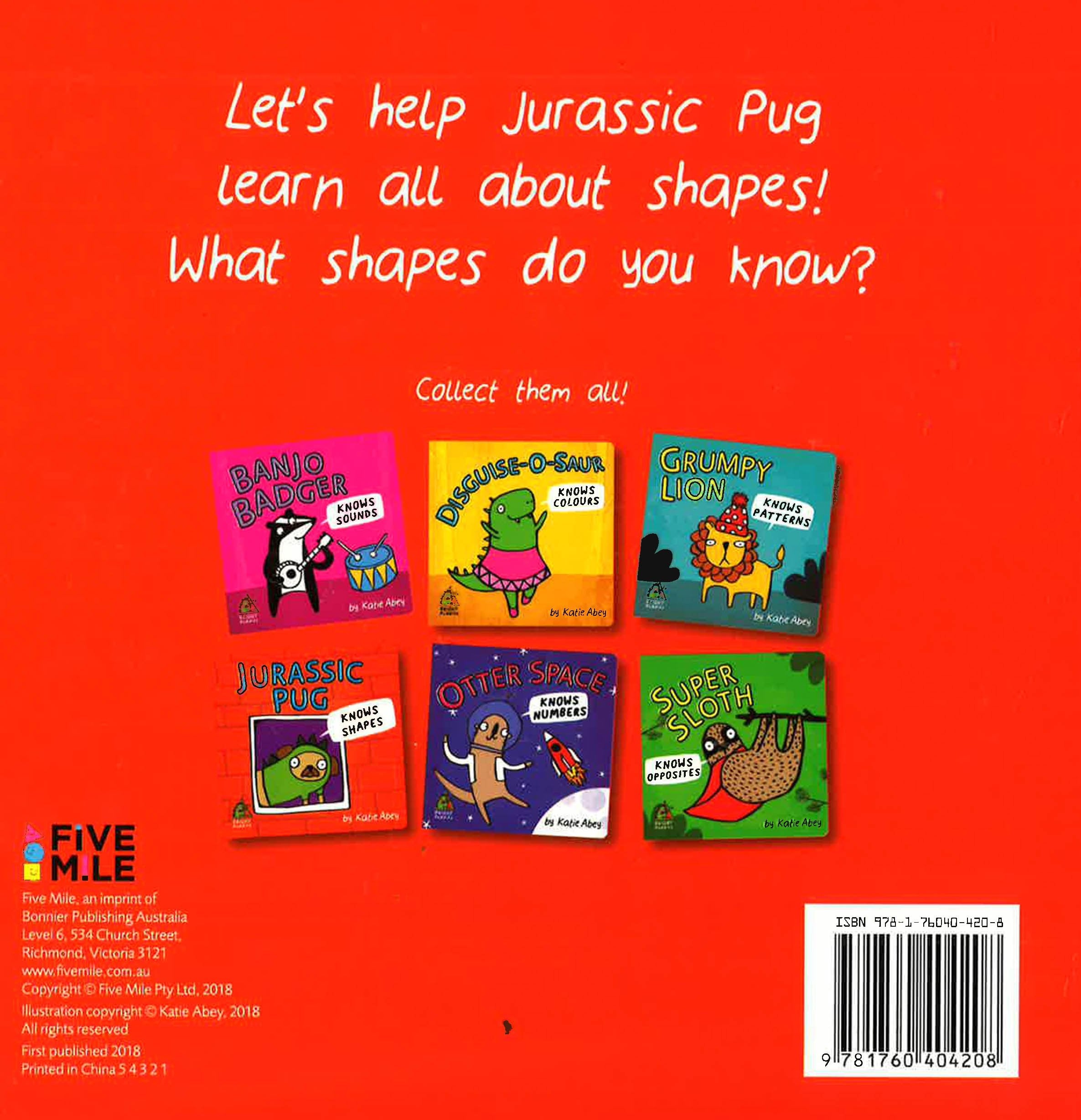Bright Buddies: Jurassic Pug Knows Shapes