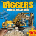 S & A Jigsaws: Diggers Sticker Jigsaw Book