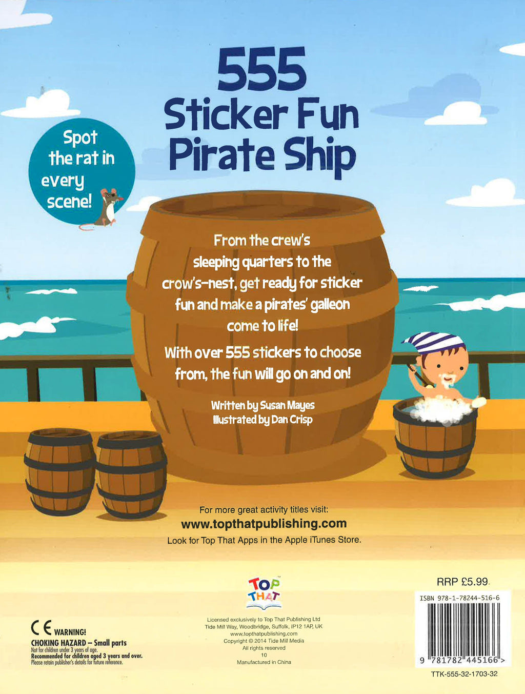 555 Sticker Fun Pirate Ship