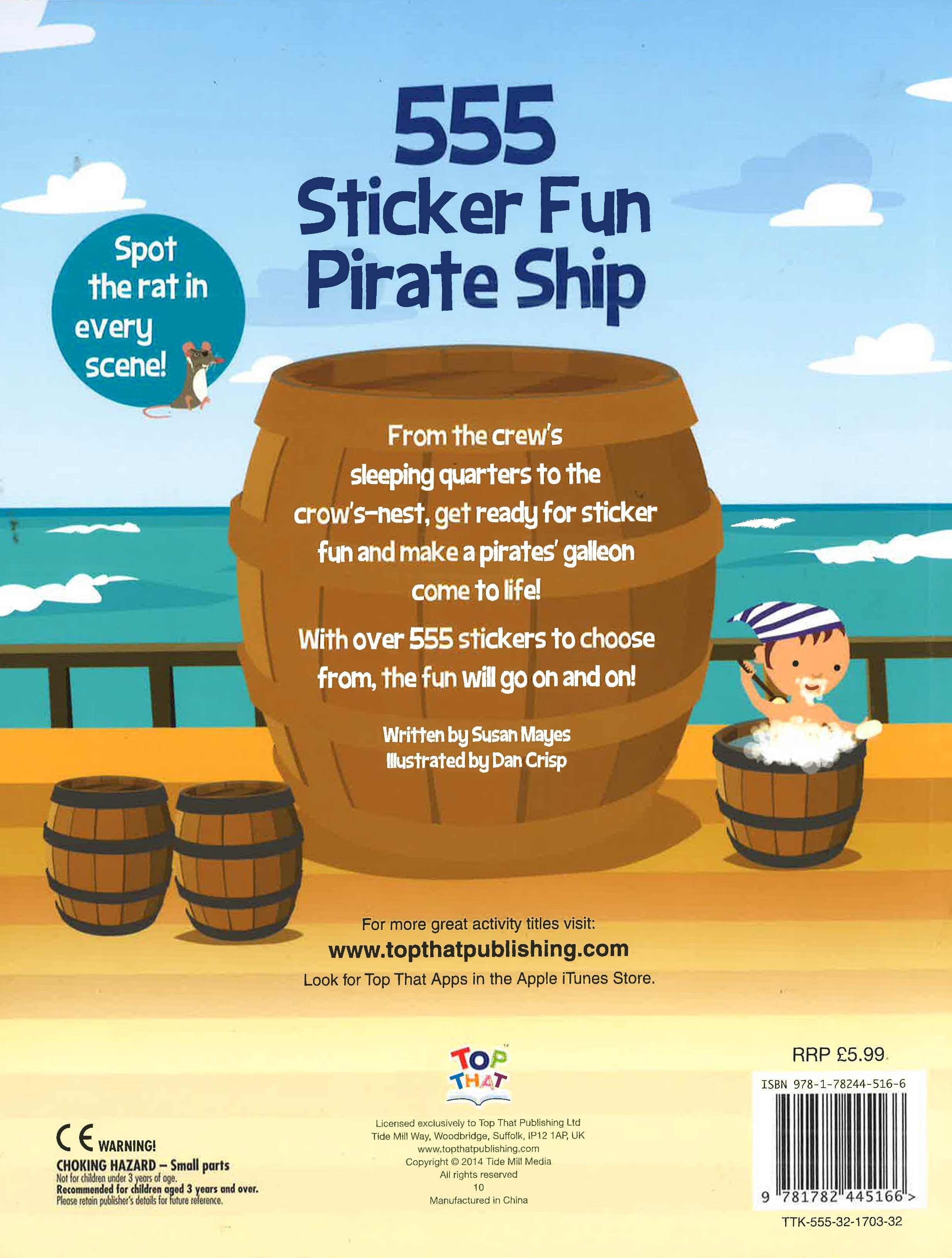 555 Sticker Fun Pirate Ship