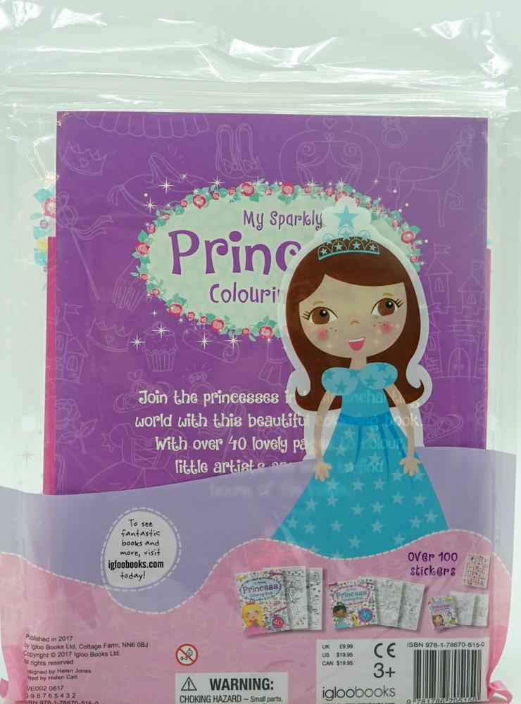 3 Amazing Books Princess Colouring Fun