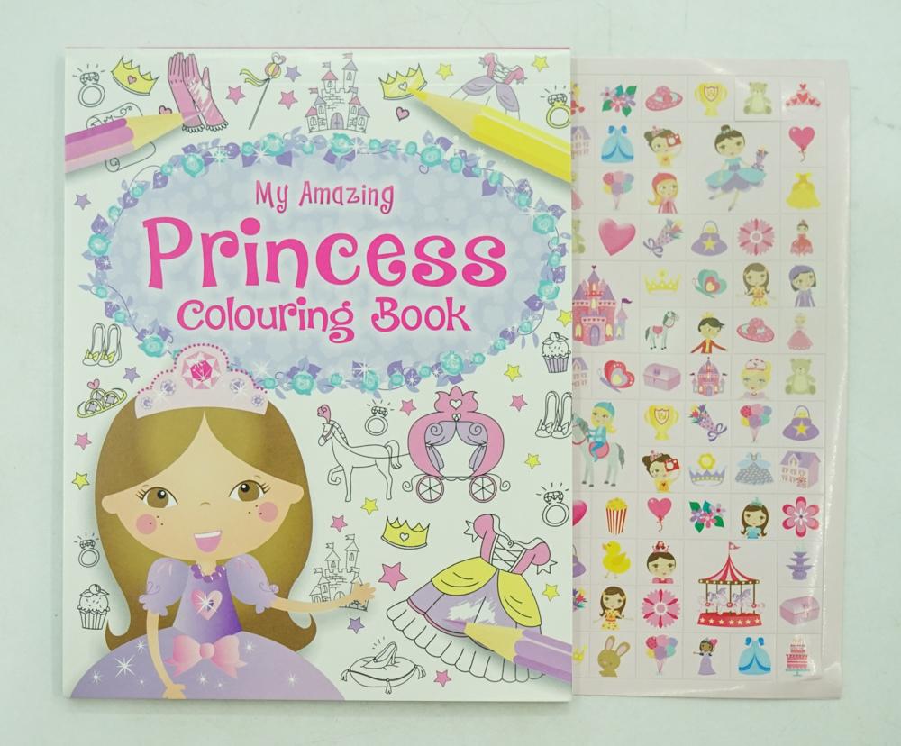 3 Amazing Books Princess Colouring Fun