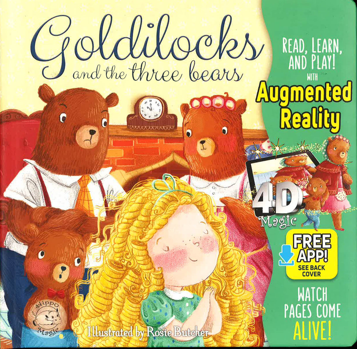 Little Hippo: Goldilocks And The Three Bears - Read, Learn, And Play! With Augmented Reality