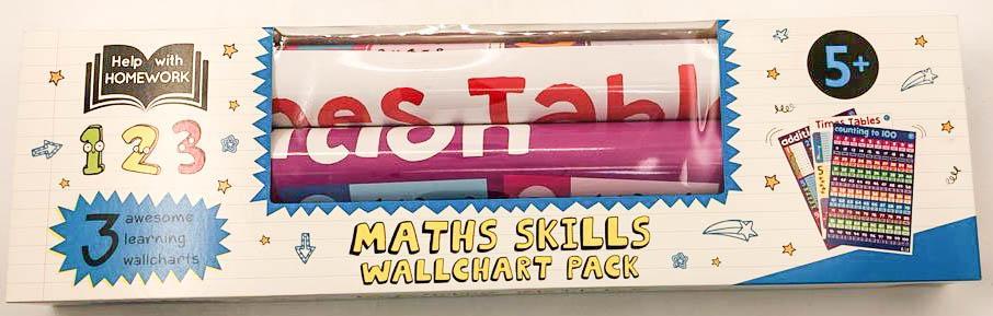 Hwh Wallchart Box Set: Help With Homework 5+: Maths Skills Wallchart