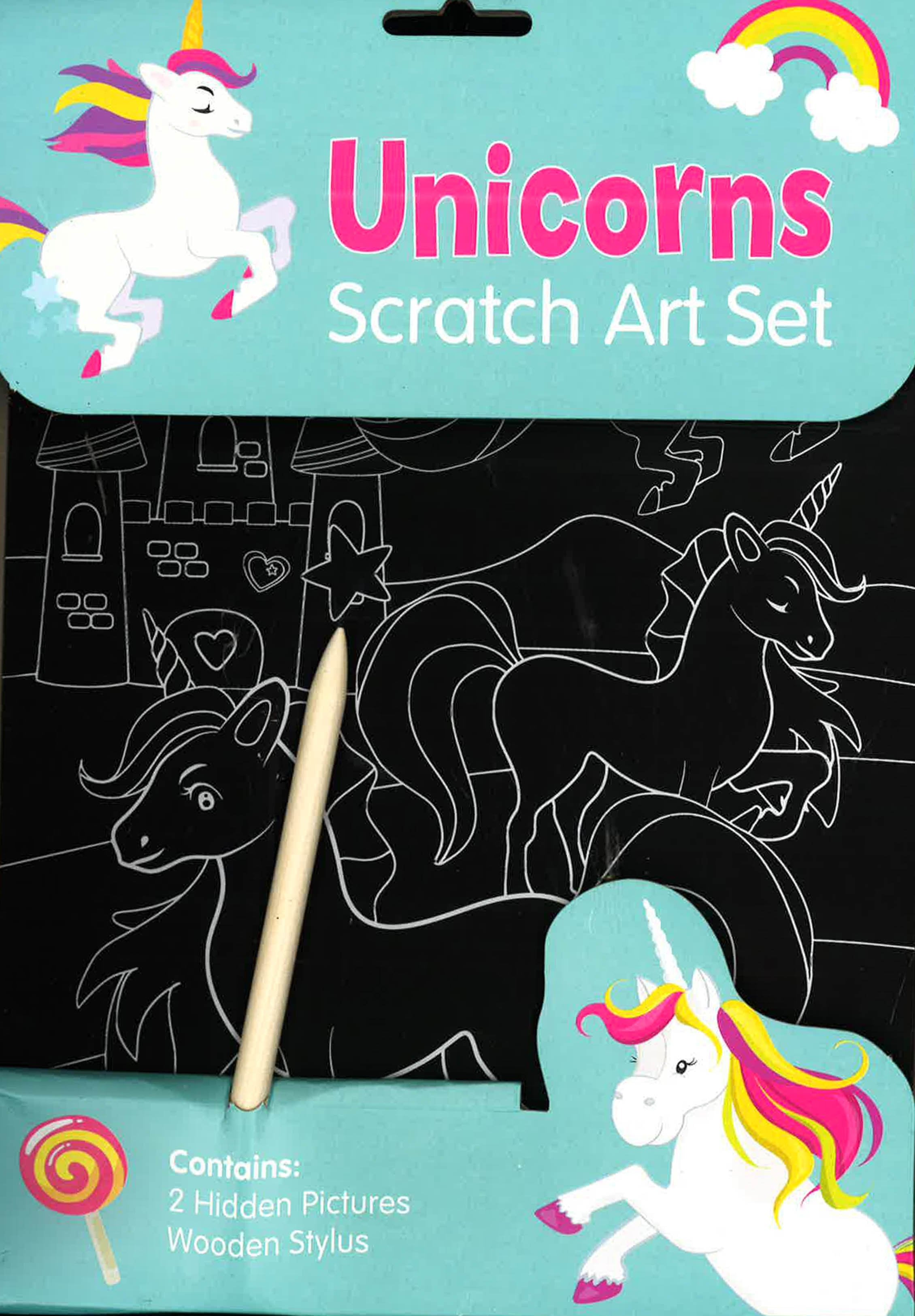 Unicorns Scratch Art Set