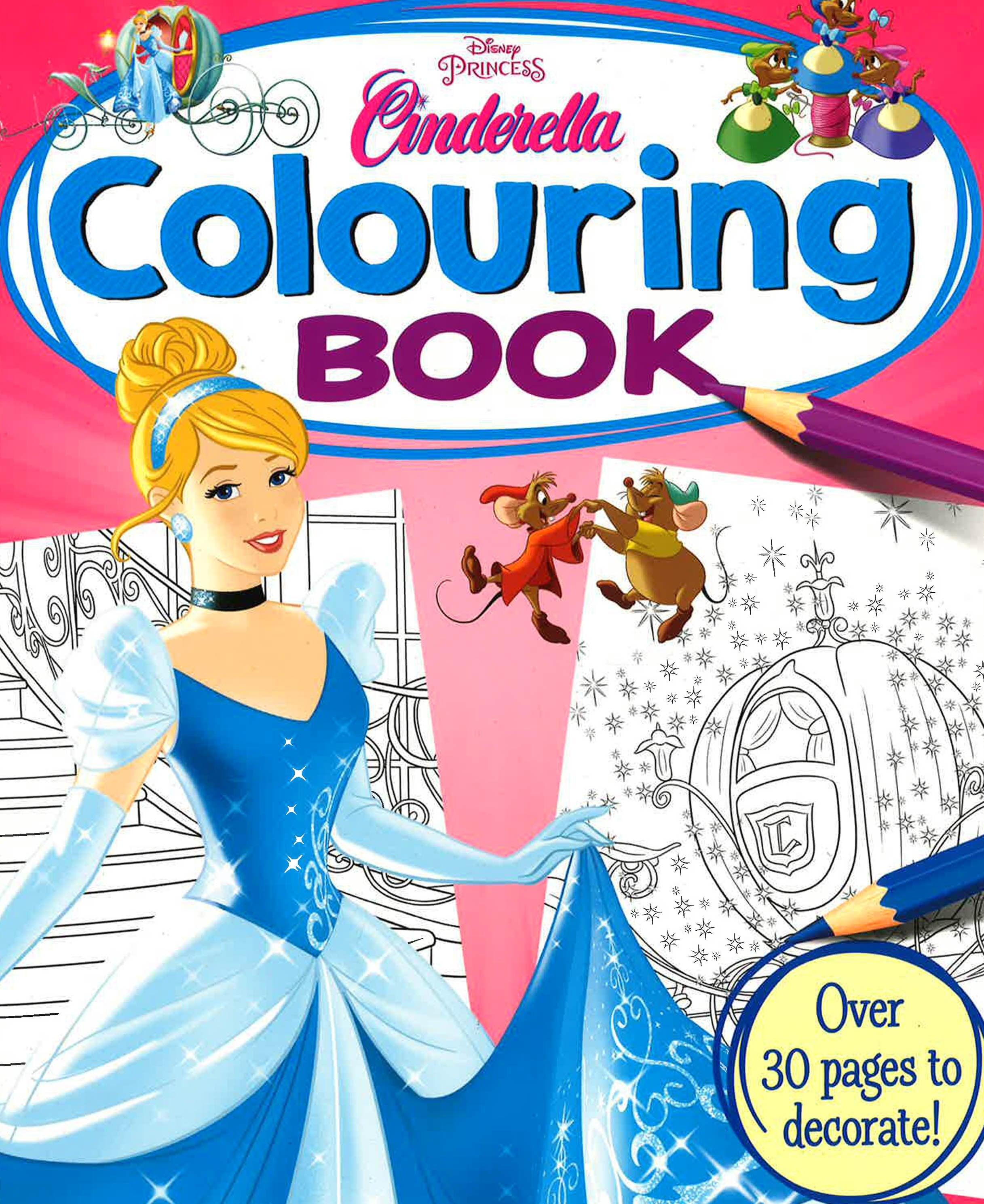 Disney Princess Cinderella Colouring Book