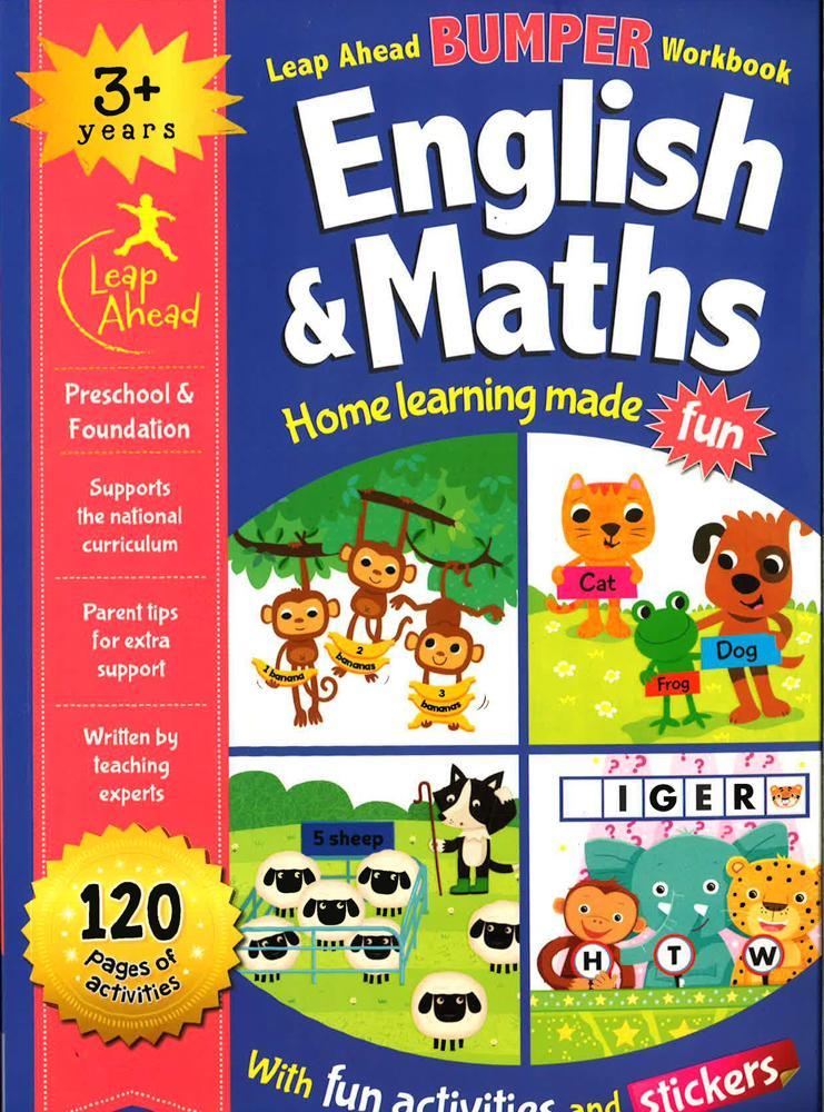 Leap Ahead Bumper Workbook: English And Maths 3+