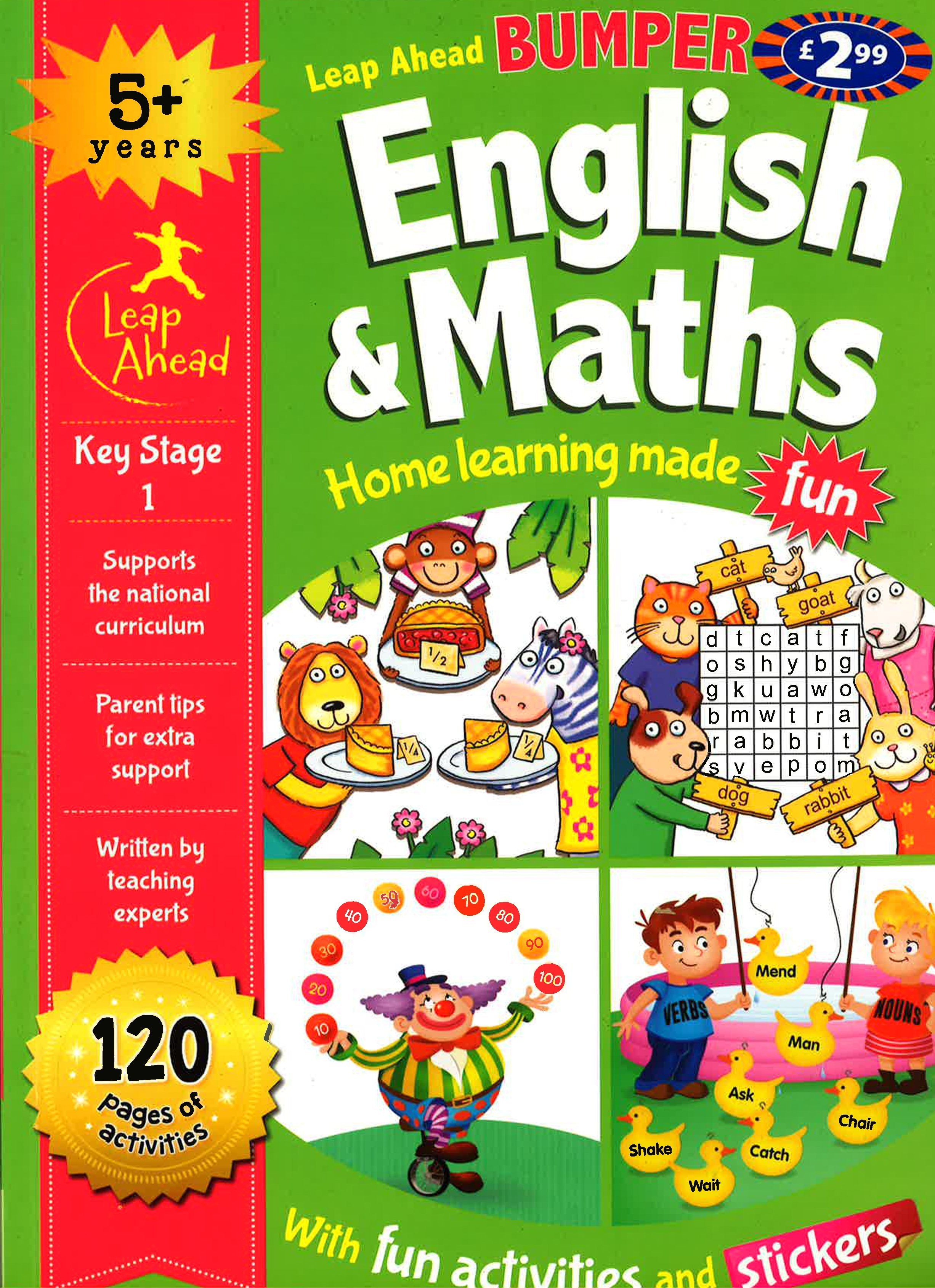 Leap Ahead Bumper Workbook: English And Maths 5+