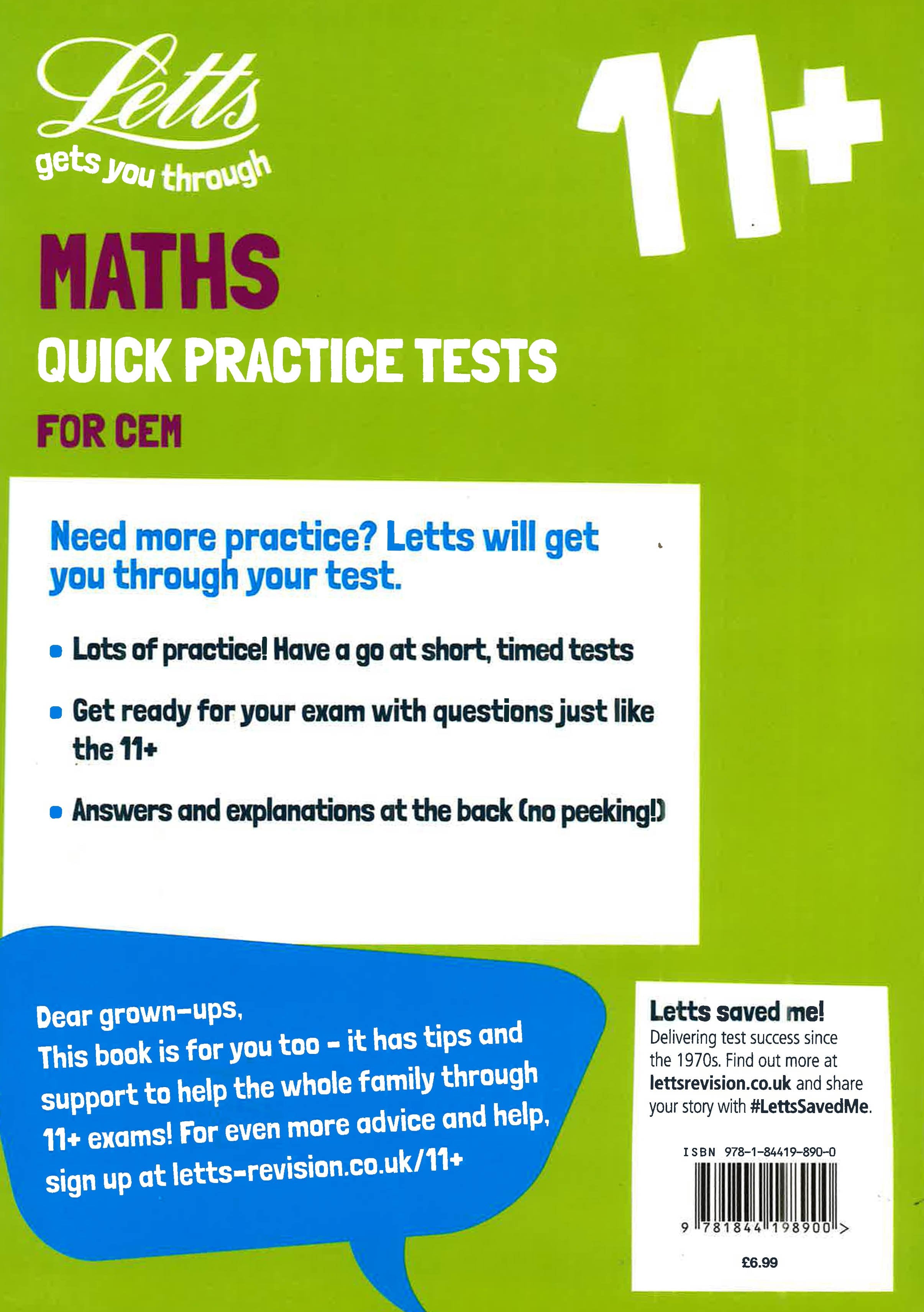 11+ Maths Quick Practice Age 9-10