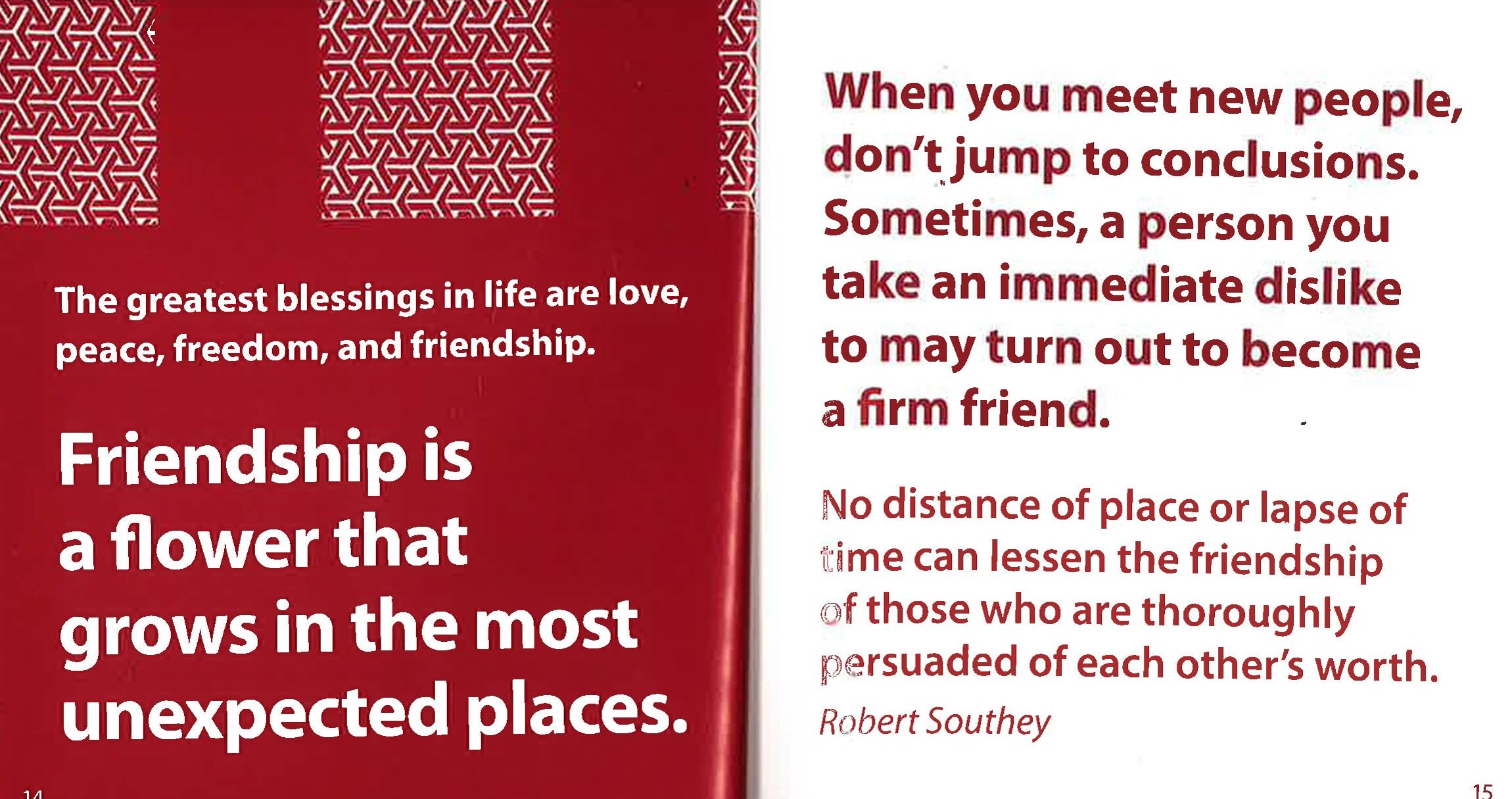 1001 Ways To Friendship