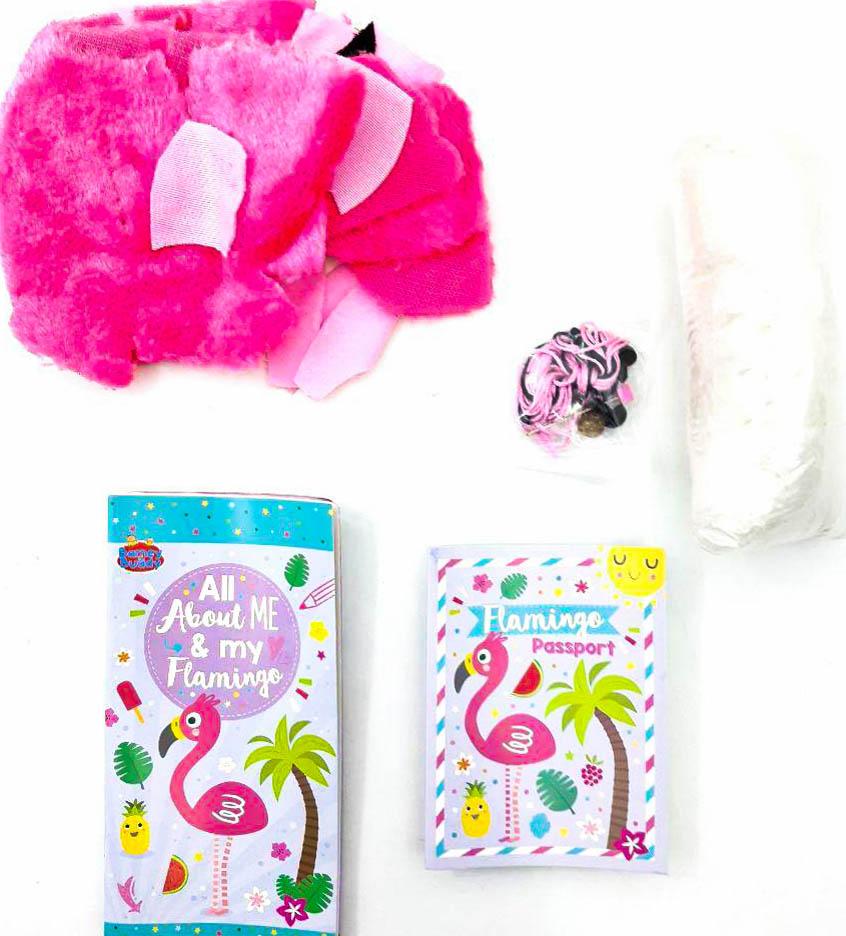 Make Your Own Plush With Book & Passport: Flamingo