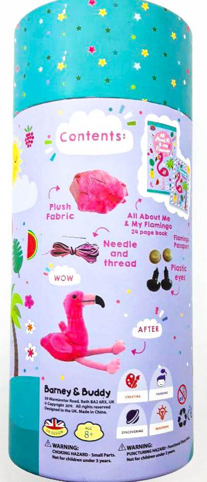Make Your Own Plush With Book & Passport: Flamingo