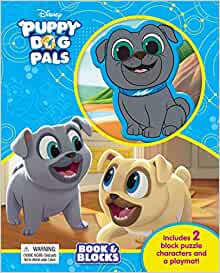 Disney Jr. Puppy Dog Pals Book & Blocks